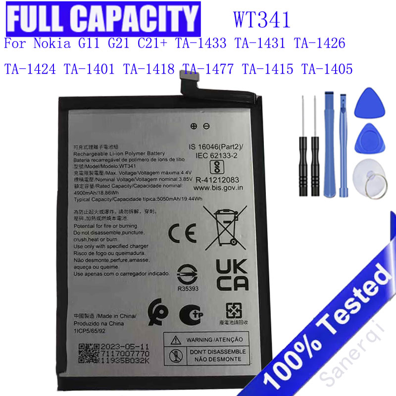 Gold 6138 - 5050mAh WT341 Batterij Voor Nokia G11