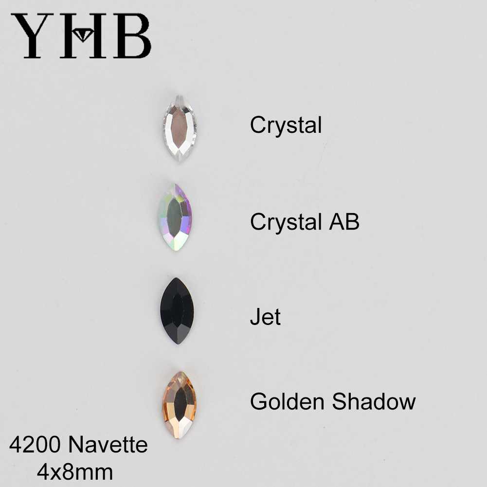 Platinum 8280 - YHB Glitter Kristal Cristales Strass Flatback