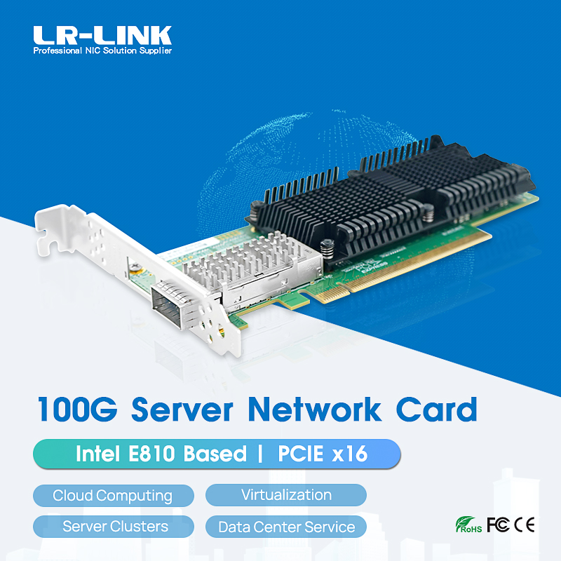 100Gbe Qsfp28 Network Card - LR-LINK 1019PF-QSFP28 PCIe x16 100G netwerkkaart