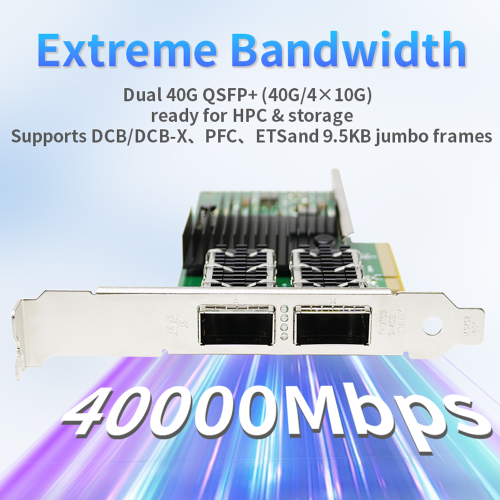 X710-QDA2 Dual Port 40GbE QSFP - Dual Port 40Gbe Pcie Nic recensie en prijs